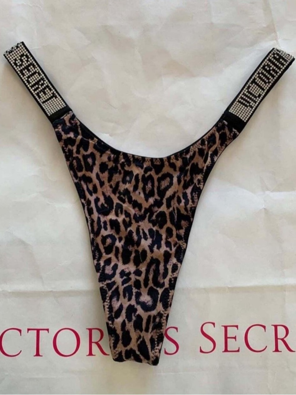 Victoria’s Secret Rhinestone Strap Thong size Medium